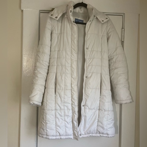 Lane Crawford White MIDI Bubble Jacket Size Small - Picture 4 of 7